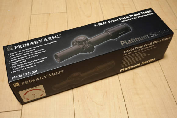 Primary Arms Platinum Series 1-8X24mm Riflescope with Patented ACSSを購入したのでレビューします
