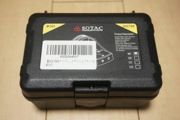 SOTAC Docterタイプ ドットサイト M-003を買ってみた